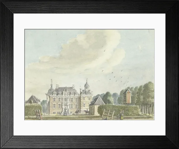 Framed Print : The Roodloo house near Ruurlo, 1743. Creator: Jan de Beyer Framed Print : The Roodloo house near Ruurlo, 1743. Creator: Jan de Beyer