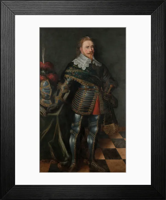 Framed Print : Gustav II Adolf (1594-1632), king Gustavus Adolphus of Sweden... 1st half of 17th cent. Creator: Anon Framed Print : Gustav II Adolf (1594-1632), king Gustavus Adolphus of Sweden... 1st half of 17th cent. Creator: Anon