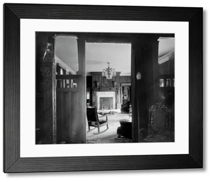 Framed Print : Residence of A. Buhl, Iroquois Avenue, hall and parlor, Detroit, Mich. between 1905 and 1915. Creator: Unknown Framed Print : Residence of A. Buhl, Iroquois Avenue, hall and parlor, Detroit, Mich. between 1905 and 1915. Creator: Unknown