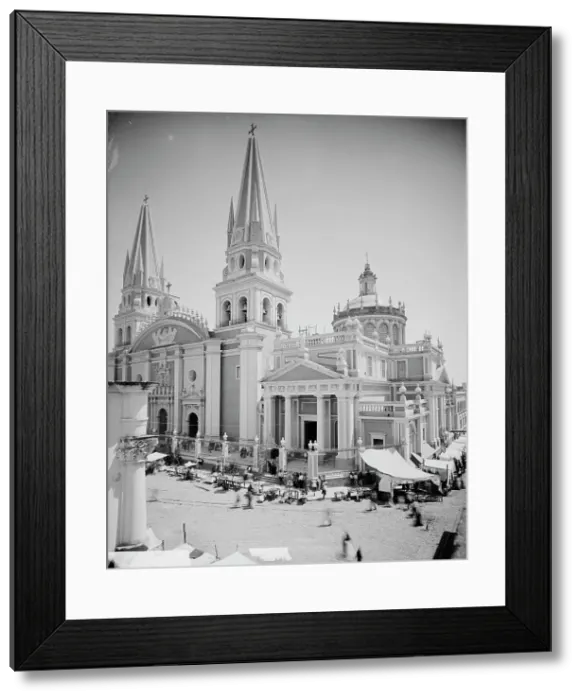 Framed Print : Cathedral of Guadalajara, between 1880 and 1897. Creator: William H. Jackson Framed Print : Cathedral of Guadalajara, between 1880 and 1897. Creator: William H. Jackson