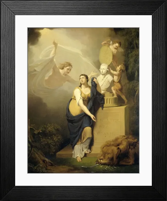 Framed Print : Allegory of the Death of William V, Prince of Orange, 1806. Creator: Nicolaas Pieneman Framed Print : Allegory of the Death of William V, Prince of Orange, 1806. Creator: Nicolaas Pieneman