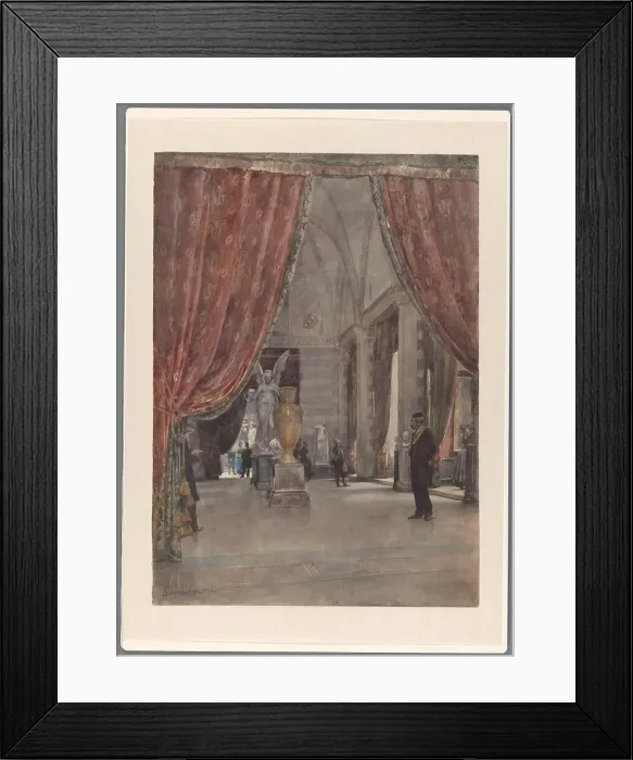 Framed Print : Gallery of Honour at the Rijksmuseum, Amsterdam, 1885. Creator: Jan Hoynck van Papendrecht Framed Print : Gallery of Honour at the Rijksmuseum, Amsterdam, 1885. Creator: Jan Hoynck van Papendrecht