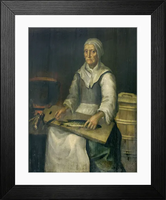Framed Print : Fish blubber, unknown date. Creator: Anon Framed Print : Fish blubber, unknown date. Creator: Anon