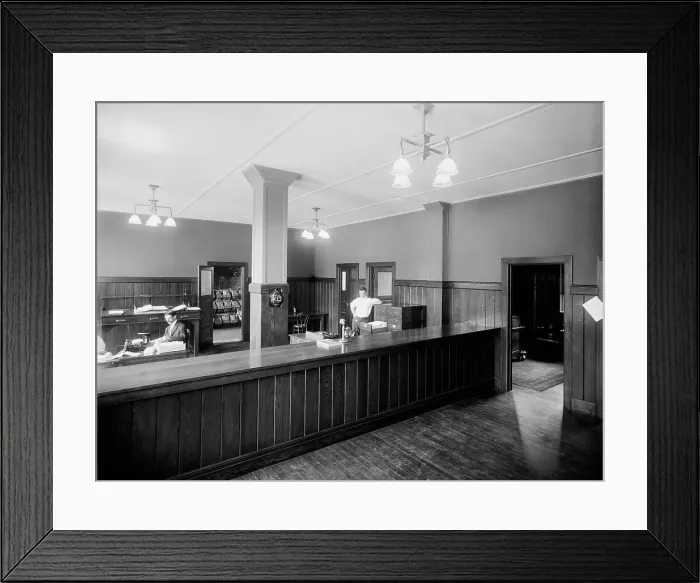 Framed Print : Buhl Stamping Co. office, Detroit, Mich. between 1905 and 1915. Creator: Unknown Framed Print : Buhl Stamping Co. office, Detroit, Mich. between 1905 and 1915. Creator: Unknown