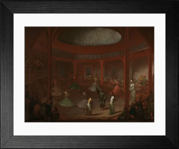 Framed Print : Whirling Dervishes, c.1720-c.1737. Creator: Jean Baptiste Vanmour Framed Print : Whirling Dervishes, c.1720-c.1737. Creator: Jean Baptiste Vanmour