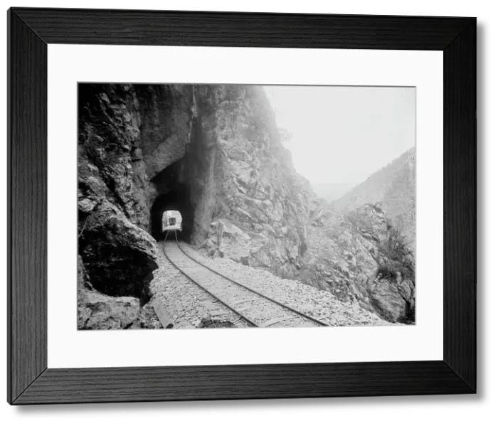 Framed Print : Inside Tunnel 4, Temasopa Canon (i.e. Tamasopo Canyon), between 1880 and 1897. Creator: William H. Jackson Framed Print : Inside Tunnel 4, Temasopa Canon (i.e. Tamasopo Canyon), between 1880 and 1897. Creator: William H. Jackson