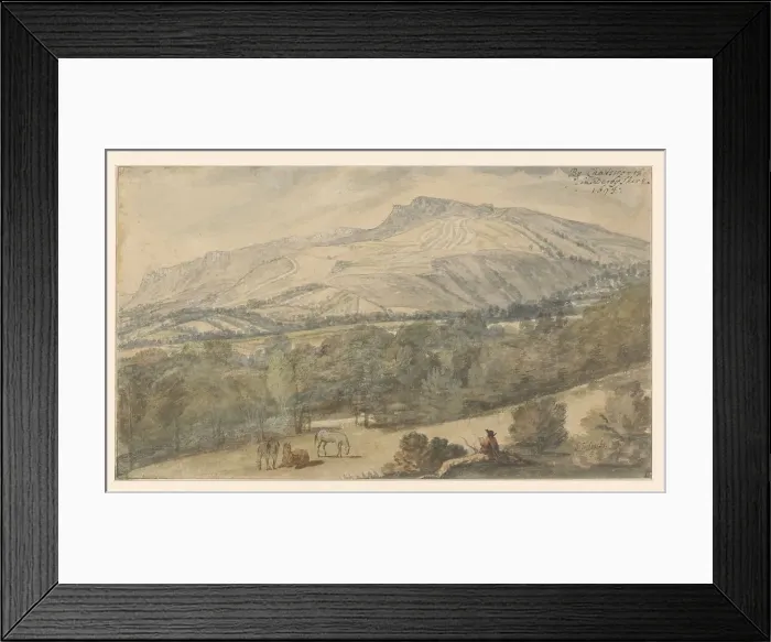 Framed Print : By Chatsworth in Derbyshire, 1694. Creator: Jan Siberechts Framed Print : By Chatsworth in Derbyshire, 1694. Creator: Jan Siberechts
