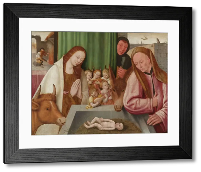 Framed Print : Nativity, c.1550-c.1600. Creator: Jheronimus Bosch (manner of) Framed Print : Nativity, c.1550-c.1600. Creator: Jheronimus Bosch (manner of)