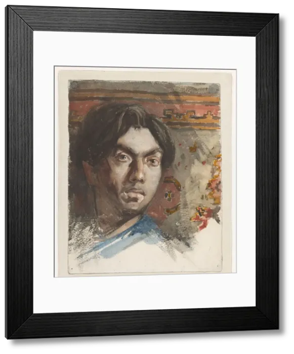 Framed Print : Self-portrait by Jan Toorop, 1881. Creator: Jan Toorop Framed Print : Self-portrait by Jan Toorop, 1881. Creator: Jan Toorop