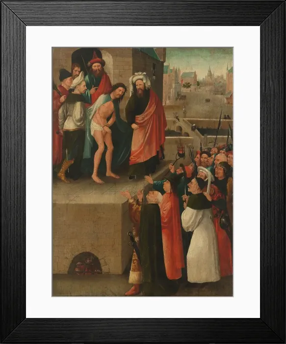 Framed Print : Ecce Homo, c.1530-c.1550. Creator: Jheronimus Bosch (copy after) Framed Print : Ecce Homo, c.1530-c.1550. Creator: Jheronimus Bosch (copy after)