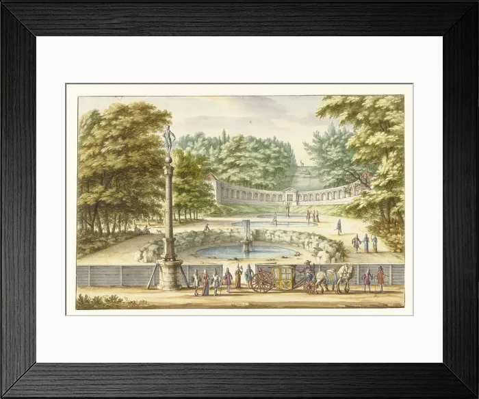 Framed Print : Amphitheatre in Kleef, looking south, 1675-1685. Creator: Jan van Call Framed Print : Amphitheatre in Kleef, looking south, 1675-1685. Creator: Jan van Call