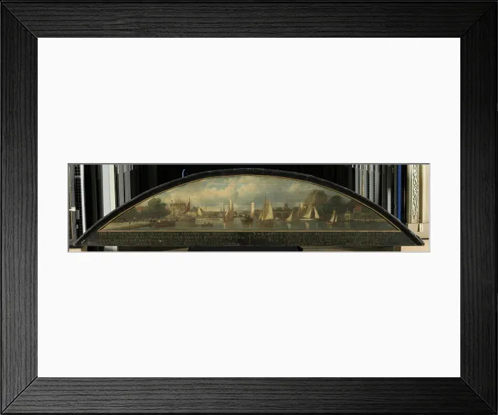 Framed Print : View of the Hoge Sluis (bridge) in Amsterdam, from the Amstel harbour, 1868. Creator: Johan Adolph Rust Framed Print : View of the Hoge Sluis (bridge) in Amsterdam, from the Amstel harbour, 1868. Creator: Johan Adolph Rust