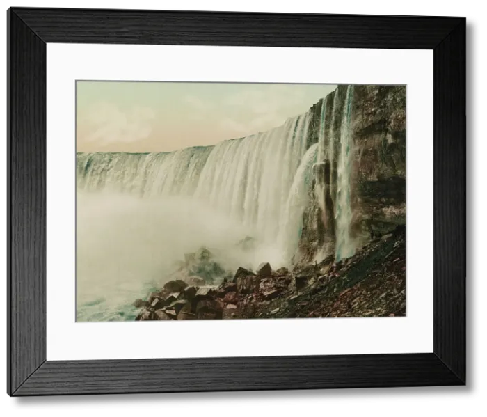 Framed Print : Niagara, Horseshoe Fall from Table Rock, c1898. Creator: Unknown Framed Print : Niagara, Horseshoe Fall from Table Rock, c1898. Creator: Unknown