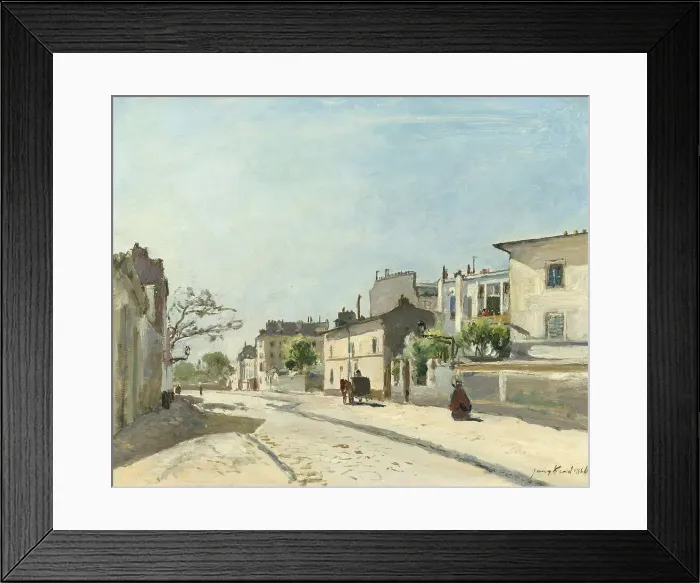 Framed Print : Rue Notre-Dame, Paris, 1866. Creator: Johan Barthold Jongkind Framed Print : Rue Notre-Dame, Paris, 1866. Creator: Johan Barthold Jongkind