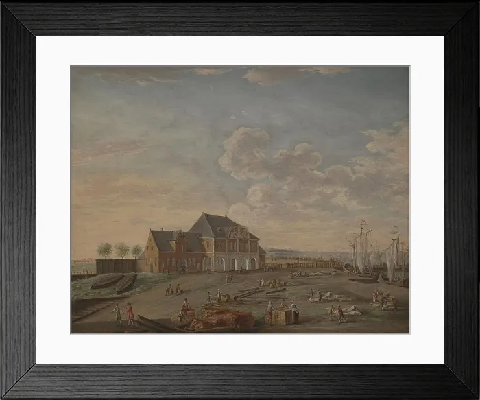 Framed Print : The Custom House of Copenhagen, 1754. Creator: Giovanni Antonio Cesari Framed Print : The Custom House of Copenhagen, 1754. Creator: Giovanni Antonio Cesari