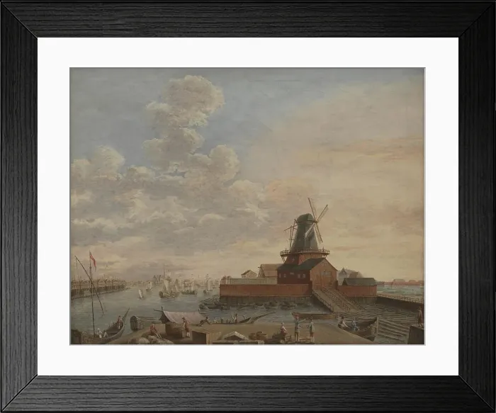 Framed Print : The Naval Dockyards at Christianshavn, 1754. Creator: Giovanni Antonio Cesari Framed Print : The Naval Dockyards at Christianshavn, 1754. Creator: Giovanni Antonio Cesari