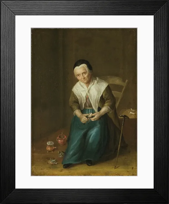 Framed Print : Birgitta (Brita) Johansdotter 1680-1763, maid, c18th century. Creator: Unknown Framed Print : Birgitta (Brita) Johansdotter 1680-1763, maid, c18th century. Creator: Unknown