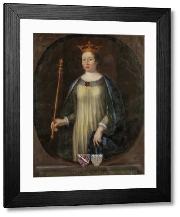 Framed Print : Blanka Queen of Sweden Countess of Namur, c14th century. Creator: Anon Framed Print : Blanka Queen of Sweden Countess of Namur, c14th century. Creator: Anon