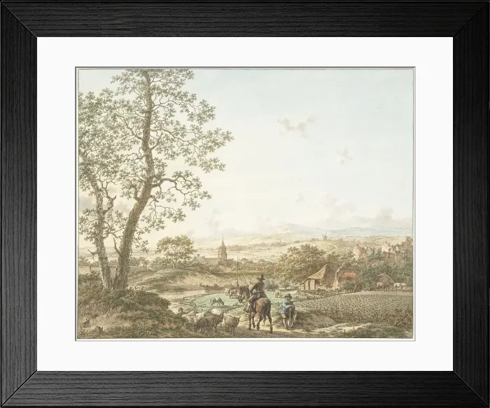 Framed Print : Spring, morning and earth; the four seasons, times of the day and elements, 1797. Creator: Jacob Cats Framed Print : Spring, morning and earth; the four seasons, times of the day and elements, 1797. Creator: Jacob Cats
