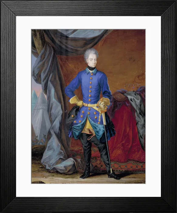 Framed Print : Carl XII, 1682-1718, King of Sweden, c18th century. Creator: Anon Framed Print : Carl XII, 1682-1718, King of Sweden, c18th century. Creator: Anon