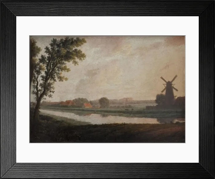 Framed Print : Landscape outside Copenhagen with Frederiksberg Church and Palace in the Distance, 1788. Creator: Erik Pauelsen Framed Print : Landscape outside Copenhagen with Frederiksberg Church and Palace in the Distance, 1788. Creator: Erik Pauelsen