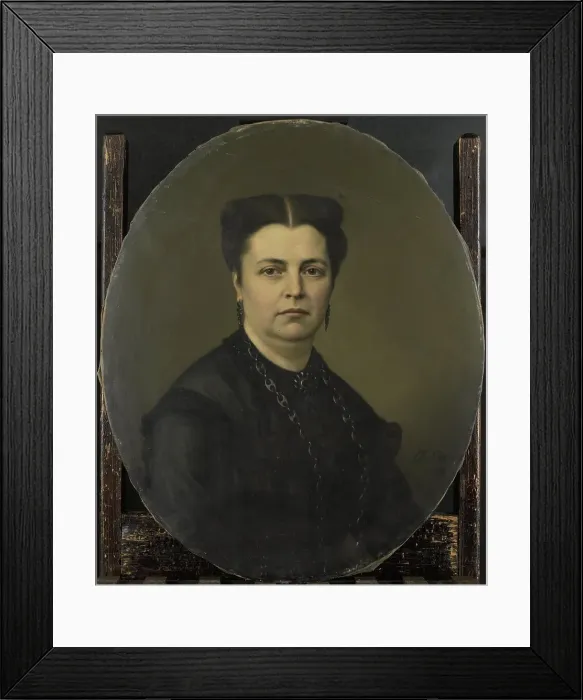 Framed Print : Jeanette Antoinette Pietermaat (1818-1870), wife of Pieter Mijer, 1876. Creator: Jan Hendrik Neuman Framed Print : Jeanette Antoinette Pietermaat (1818-1870), wife of Pieter Mijer, 1876. Creator: Jan Hendrik Neuman