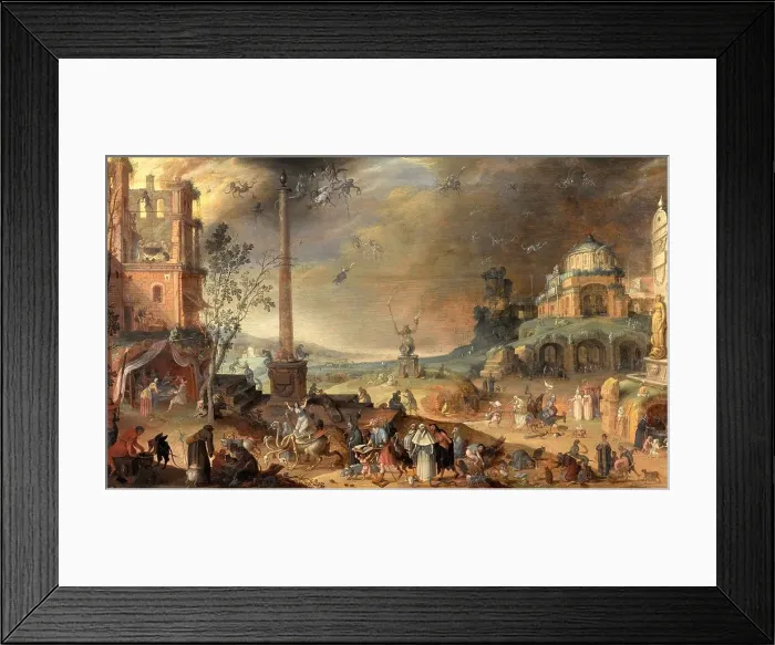 Framed Print : Witches Sabbath, 1636. Creator: Claes Jacobsz van der Heck Framed Print : Witches Sabbath, 1636. Creator: Claes Jacobsz van der Heck