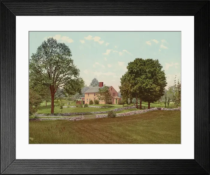 Framed Print : Whittier's birthplace, Haverhill, c1900. Creator: Unknown Framed Print : Whittier's birthplace, Haverhill, c1900. Creator: Unknown
