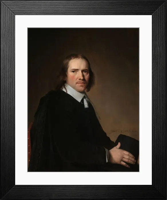 Framed Print : Portrait of Dirck, Johannes, or Jacobus Wallis, 1653. Creator: Jan Verspronck Framed Print : Portrait of Dirck, Johannes, or Jacobus Wallis, 1653. Creator: Jan Verspronck