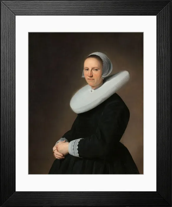 Framed Print : Portrait of Adriana Croes, 1644. Creator: Jan Verspronck Framed Print : Portrait of Adriana Croes, 1644. Creator: Jan Verspronck