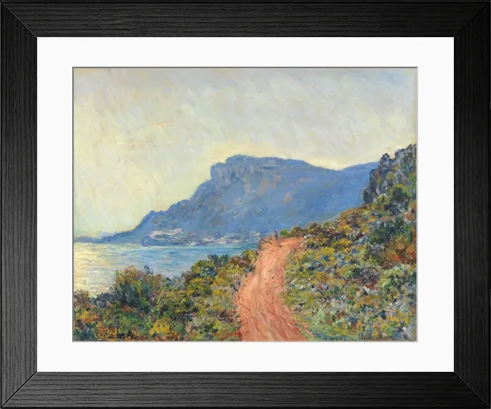 Framed Print : La Corniche near Monaco, 1884. Creator: Claude Monet Framed Print : La Corniche near Monaco, 1884. Creator: Claude Monet