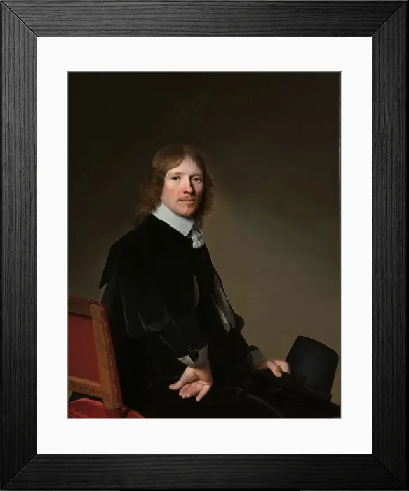 Framed Print : Portrait of Eduard Wallis, 1652. Creator: Jan Verspronck Framed Print : Portrait of Eduard Wallis, 1652. Creator: Jan Verspronck