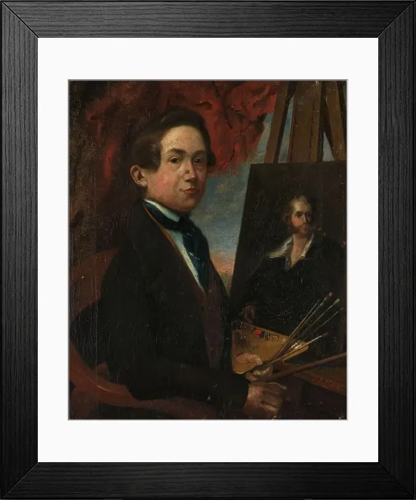 Framed Print : Self Portrait, 1839. Creator: Johannes Daniel Susan Framed Print : Self Portrait, 1839. Creator: Johannes Daniel Susan