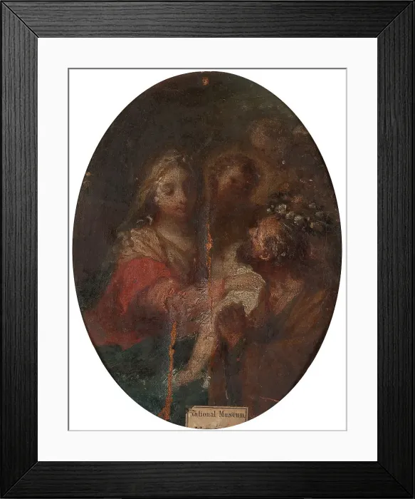 Framed Print : The Holy Family, unknown date. Creator: Anon Framed Print : The Holy Family, unknown date. Creator: Anon