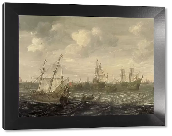 The Dutch Herring Fleet under Sail, 1660-1701. Creator: Cornelis Beelt