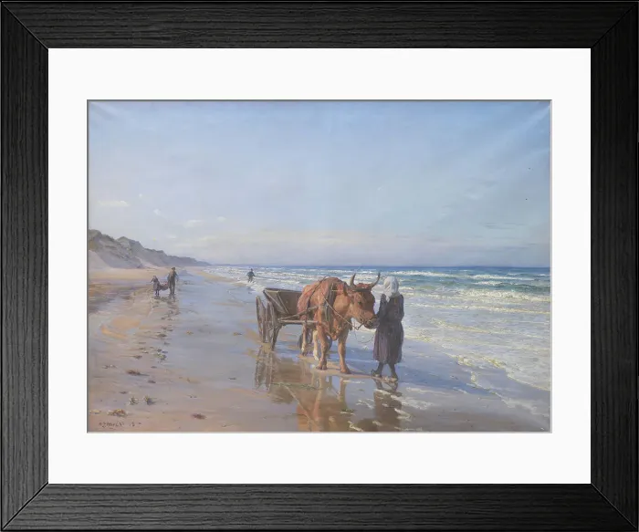 Framed Print : Coast dwellers, 1898. Creator: Niels Pedersen Mols Framed Print : Coast dwellers, 1898. Creator: Niels Pedersen Mols
