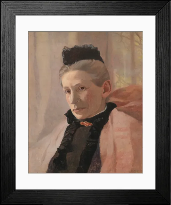 Framed Print : Frederikke von Scholten, née Arendrup, the Artist's Mother-in-Law, 1898-1902. Creator: Christian Mourier-Petersen Framed Print : Frederikke von Scholten, née Arendrup, the Artist's Mother-in-Law, 1898-1902. Creator: Christian Mourier-Petersen