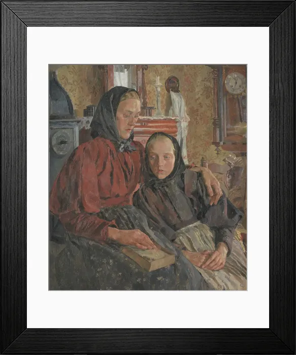 Framed Print : Sisters, 1898. Creator: Carl Wilhelmson