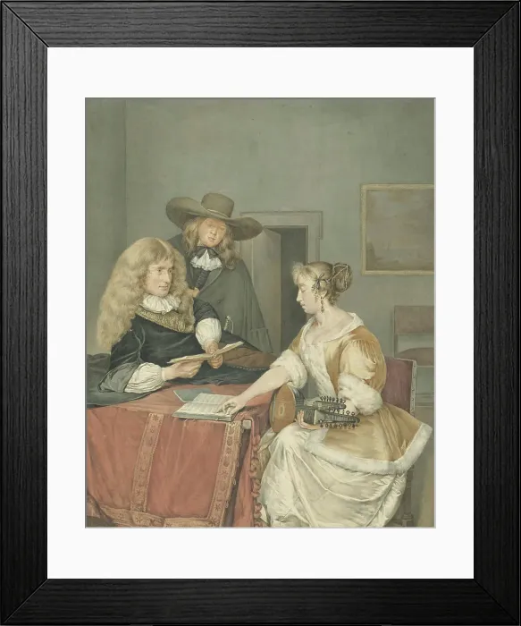 Framed Print : Musical group, 1806. Creator: Jacob Willemsz. de Vos Framed Print : Musical group, 1806. Creator: Jacob Willemsz. de Vos