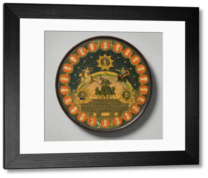 Framed Print : Can of varnish with Brandenburg Gate, 1814. Creator: Anon