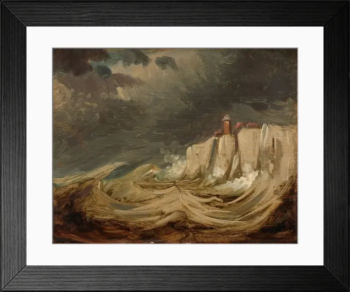 Framed Print : Storms on the Coast, 1830-1860. Creator: Johannes Tavenraat Framed Print : Storms on the Coast, 1830-1860. Creator: Johannes Tavenraat