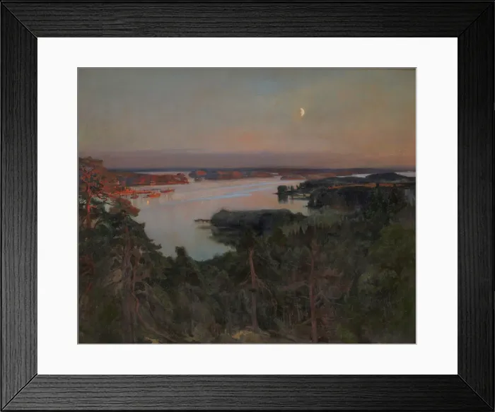 Framed Print : Summer Evening, Haiko Fiord, 1899. Creator: Albert Edelfelt Framed Print : Summer Evening, Haiko Fiord, 1899. Creator: Albert Edelfelt