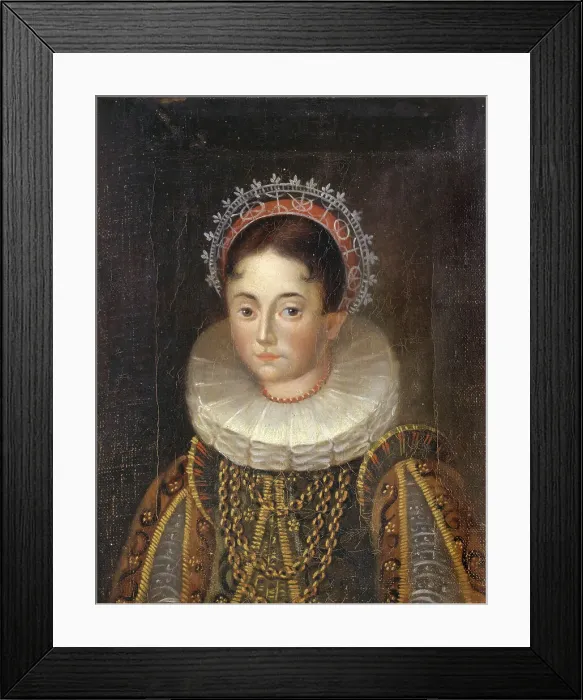 Framed Print : Elizabeth, 1549-1597, Princess of Sweden, Duchess of Mecklenburg, c16th century. Creator: Anon Framed Print : Elizabeth, 1549-1597, Princess of Sweden, Duchess of Mecklenburg, c16th century. Creator: Anon