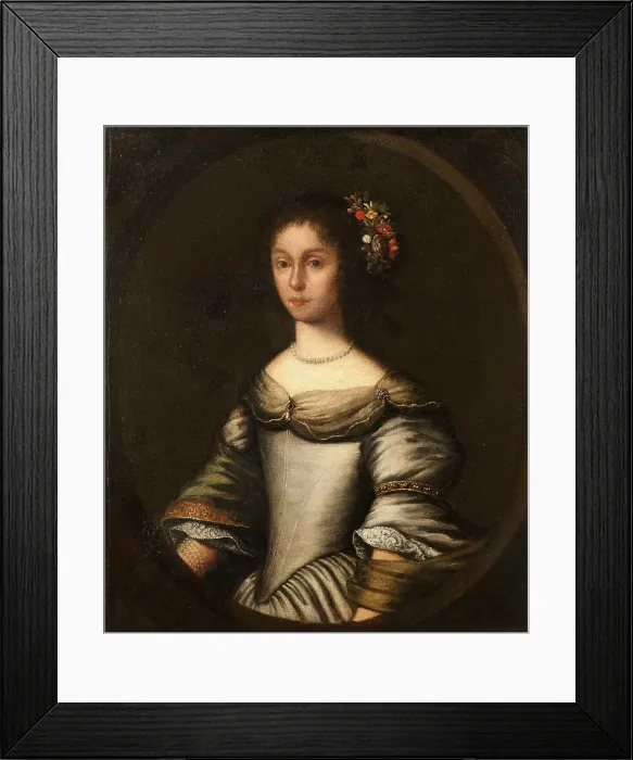 Framed Print : Elsa Cruus of Edeby, 1631-1716, married to Krister Bonde, c17th century. Creator: Anon Framed Print : Elsa Cruus of Edeby, 1631-1716, married to Krister Bonde, c17th century. Creator: Anon