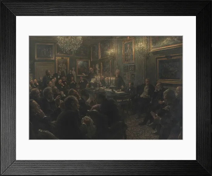 Framed Print : An academy council assembly at Charlottenborg in 1904, 1906-1908. Creator: Viggo Johansen Framed Print : An academy council assembly at Charlottenborg in 1904, 1906-1908. Creator: Viggo Johansen