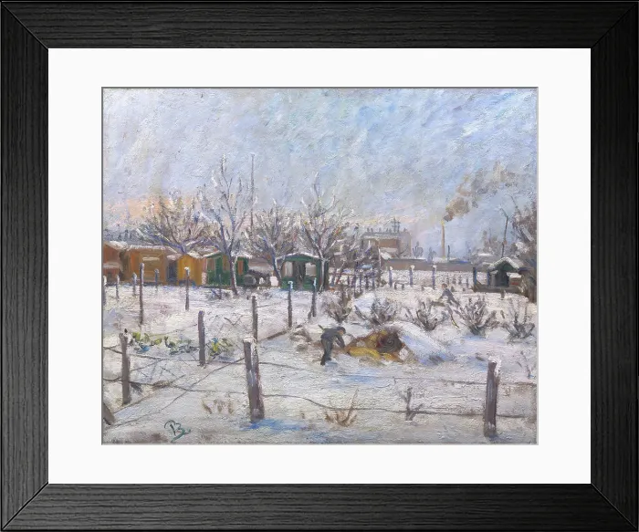 Framed Print : Winter at Norrebro, 1912-1913. Creator: Peter Rostrup Boyesen Framed Print : Winter at Norrebro, 1912-1913. Creator: Peter Rostrup Boyesen