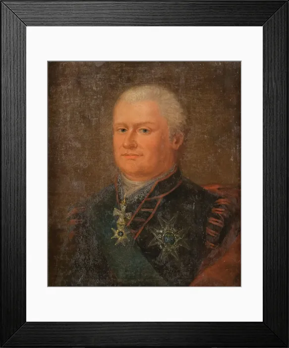Framed Print : Erik Ruuth, 1746-1820, c18th century. Creator: Anon Framed Print : Erik Ruuth, 1746-1820, c18th century. Creator: Anon