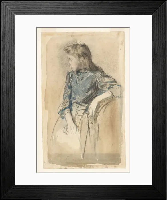 Framed Print : Blonde girl, 1885-1927. Creator: Johan Antonie de Jonge Framed Print : Blonde girl, 1885-1927. Creator: Johan Antonie de Jonge