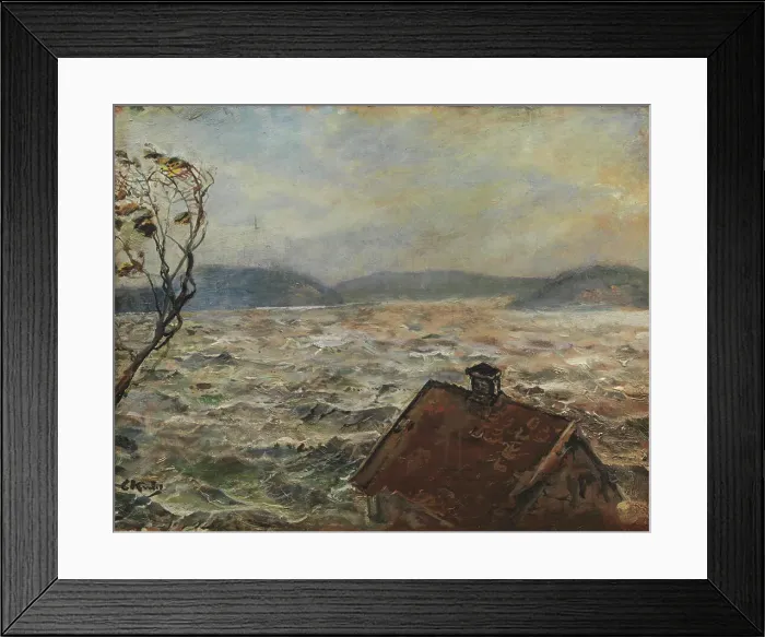 Framed Print : View from Bjelkeviken, 1920-1925. Creator: Christian Krohg Framed Print : View from Bjelkeviken, 1920-1925. Creator: Christian Krohg