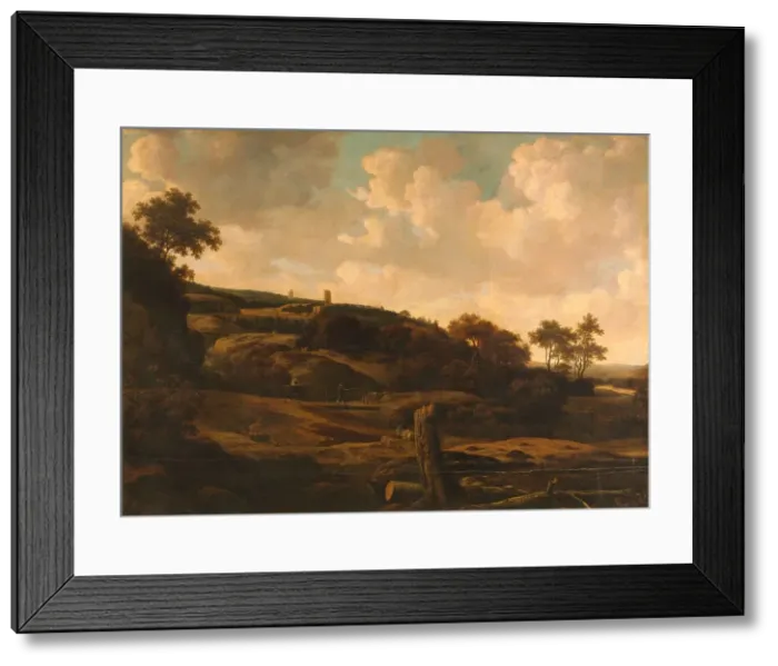 Framed Print : Mountainous Landscape with a Ruin, c.1650-1669. Creator: Joris van der Haagen Framed Print : Mountainous Landscape with a Ruin, c.1650-1669. Creator: Joris van der Haagen
